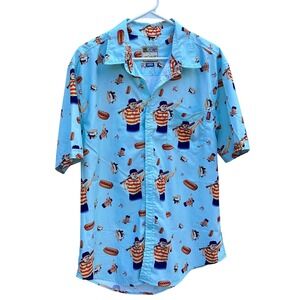RSVLTS Blue Sandlot Casual Button Down Shirt